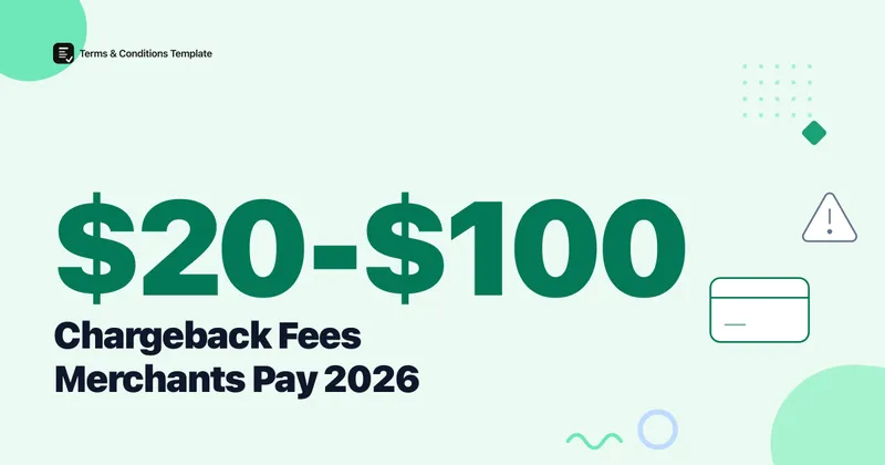 Chargeback Fees Run $20 to $100 Per Dispute: 2026