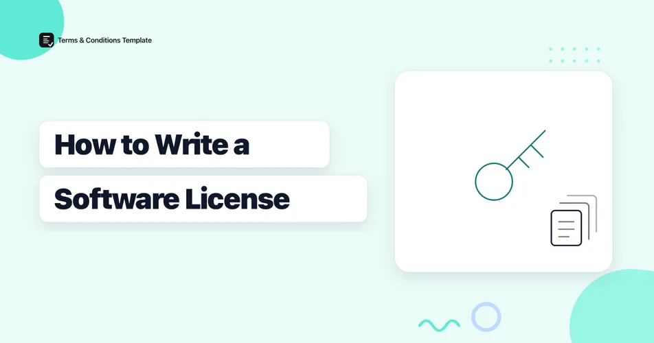 How to Write a Software License Agreement