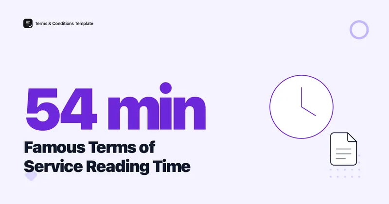 54 Minutes: Famous Terms of Service Reading Time in 2026