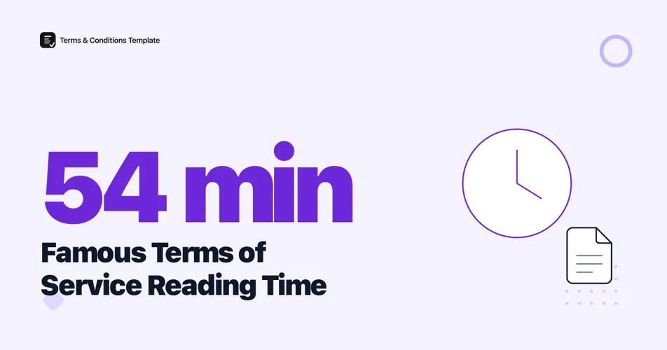 54 Minutes: Famous Terms of Service Reading Time in 2026