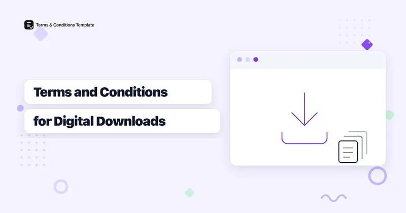 Terms and Conditions for a Digital Download Store