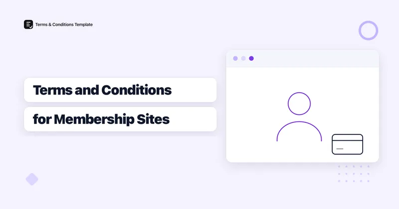 Terms and Conditions for a Membership or Paid Community Site